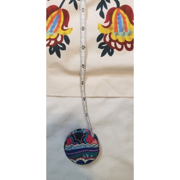 SHEIN Dress Womens XL Boho Floral Print Puff‎ Sleeve V Neck Multicolor Festival - Picture 8 of 10